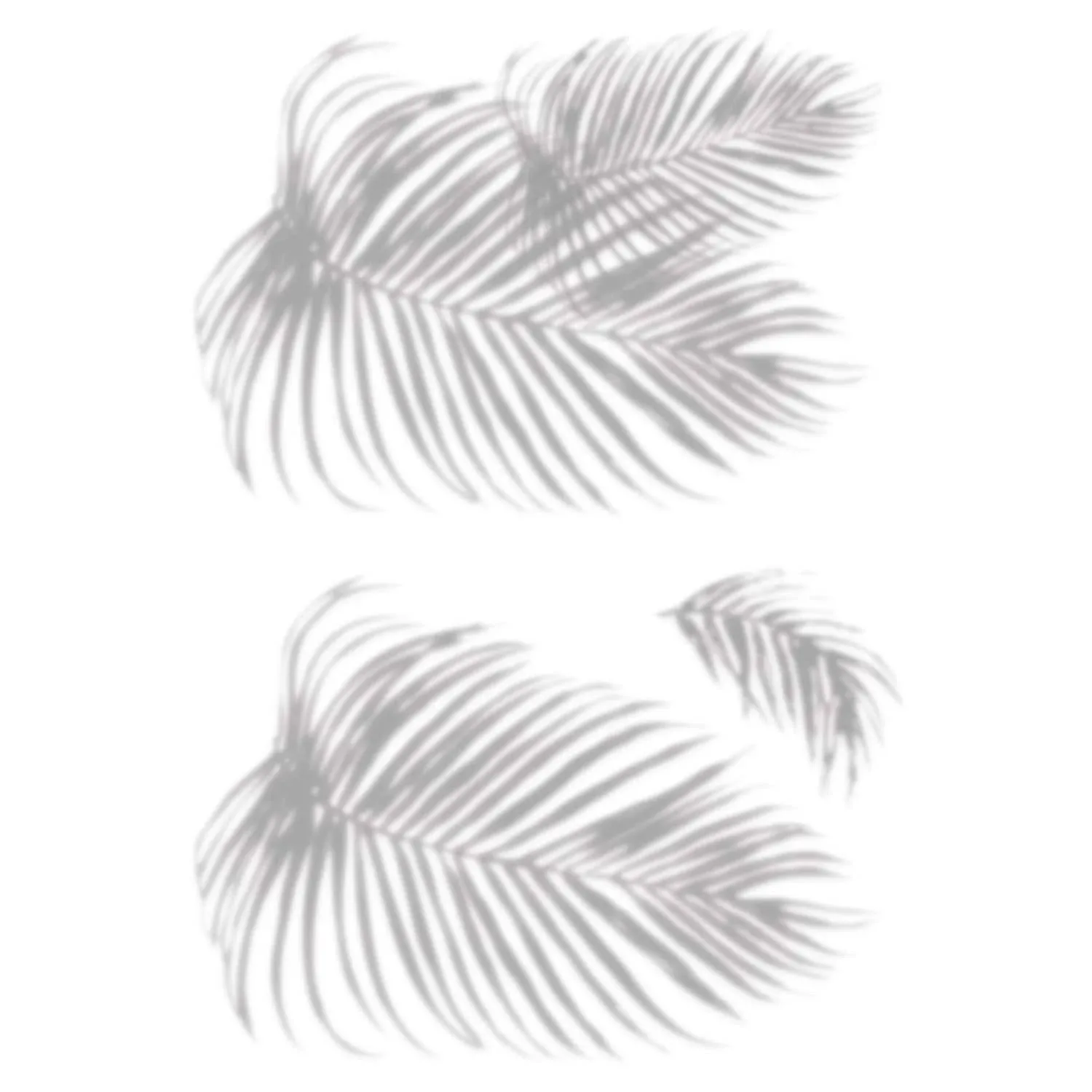 Mr. Kate RoomMates RMK5063SLM Tropical Shadow Palm Frond Peel and Stick Wall Decals , Grey