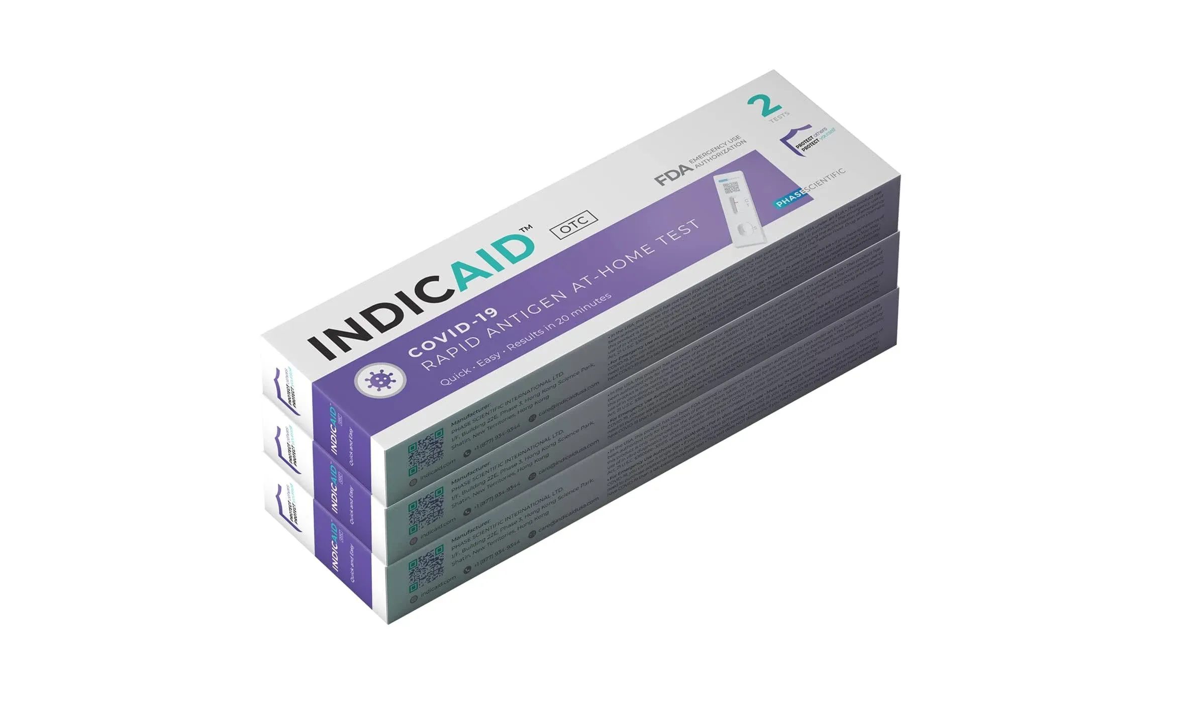 COVID-19 Rapid Antigen Test, Covid Home Test, FDA EUA Authorized, COVID Test at Home, HSA/FSA Eligible, Quick and Accurate Results (6 Pack) Bulk Pack for Back to School