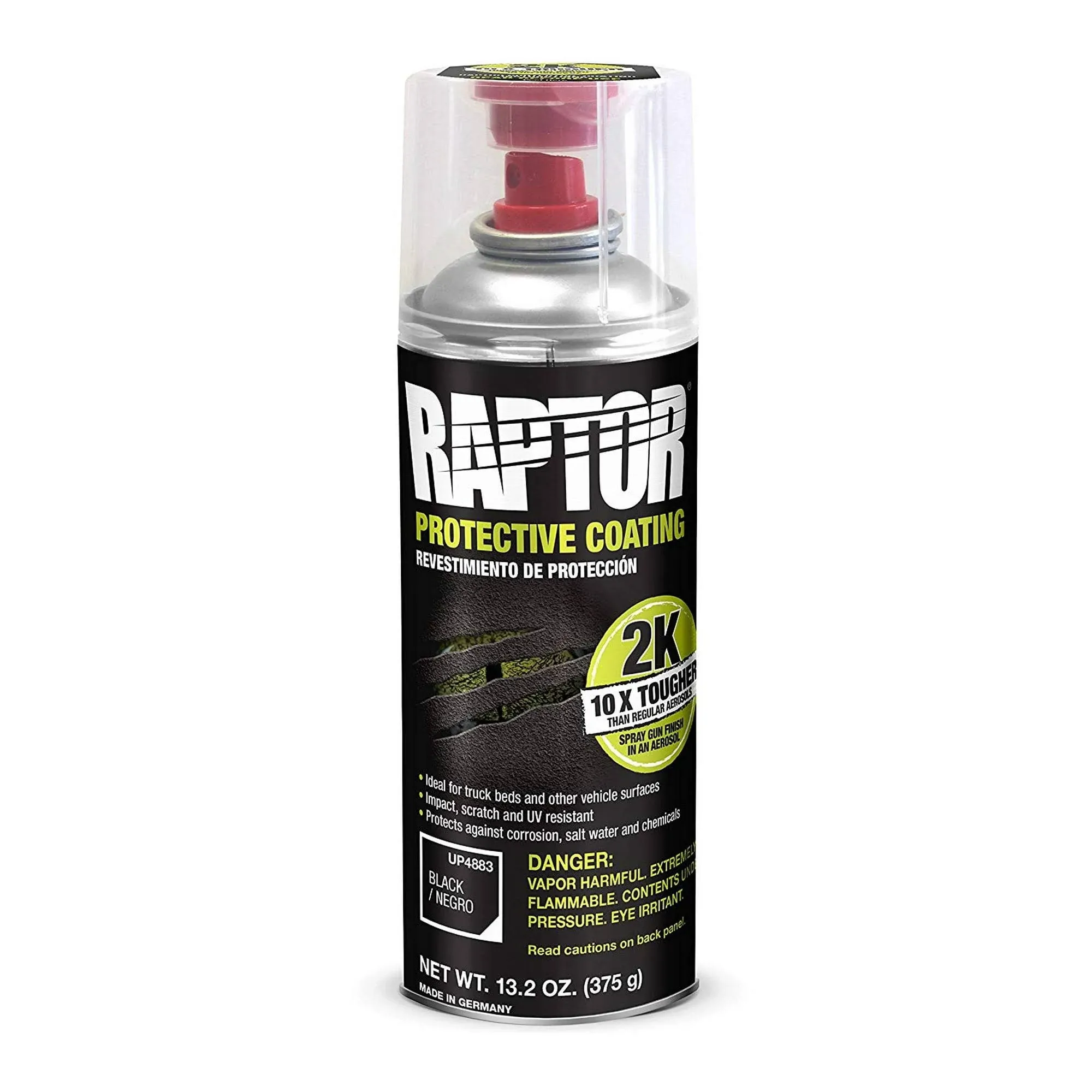 Raptor Black UP4883 Bedliner 13.02 Oz 2K Aerosol, 7d-3 Cubic_Meters, 400ml