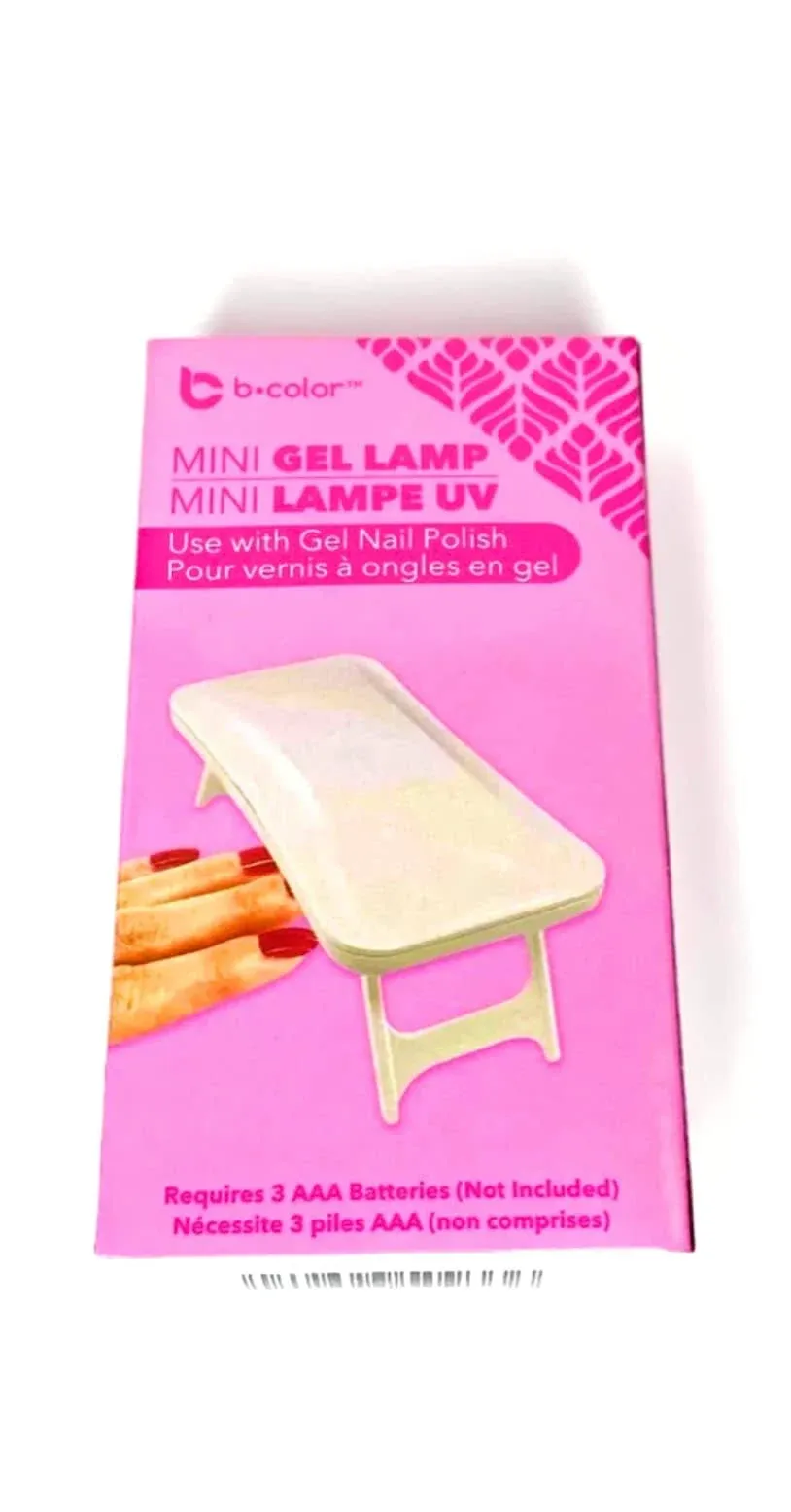 b color Portable Mini Gel Lamp - Use With Gel Nail Polish, New