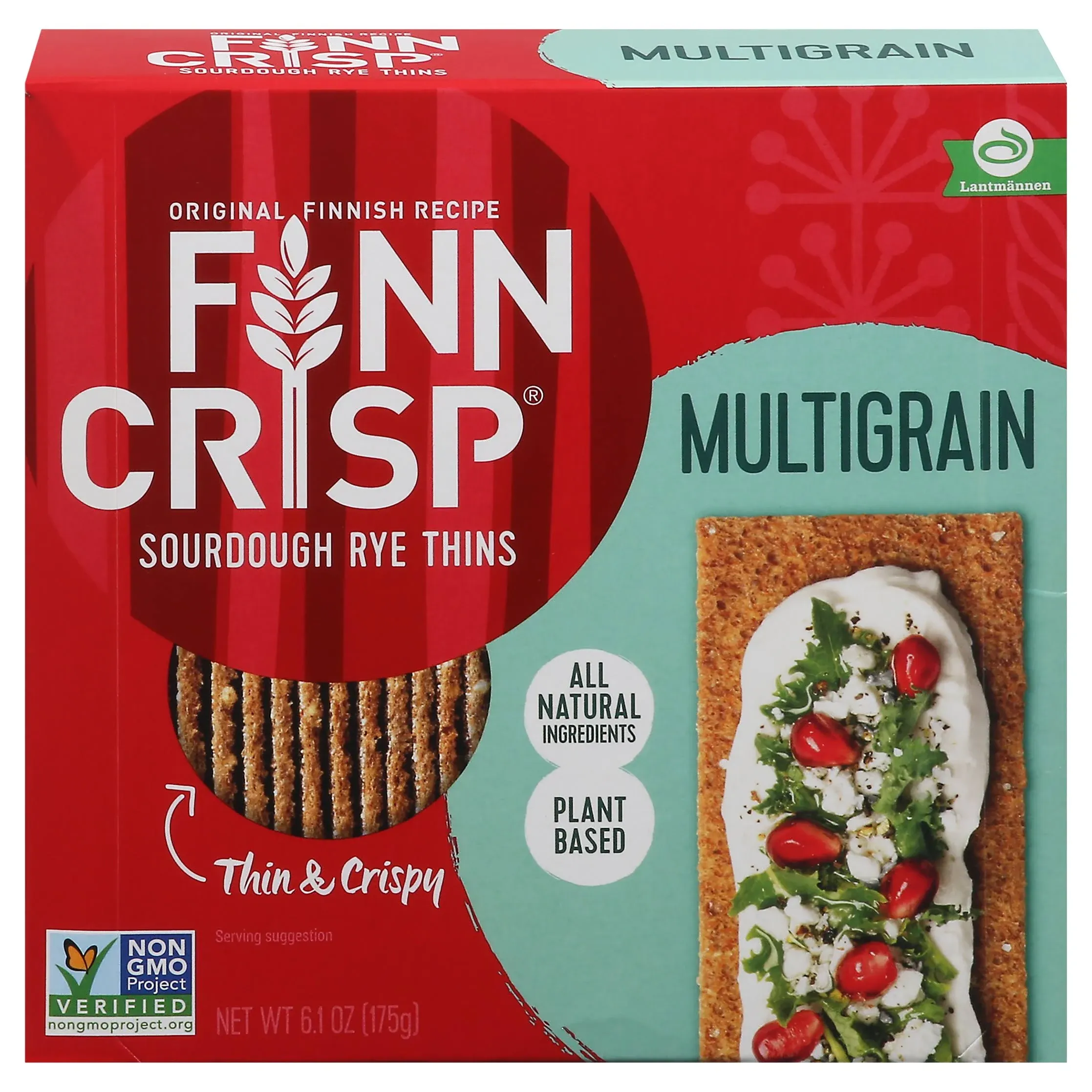 Multigrain Sourdough Rye Thins Crispbread, 6.2 Ounce Box (Pack of 9) (1)