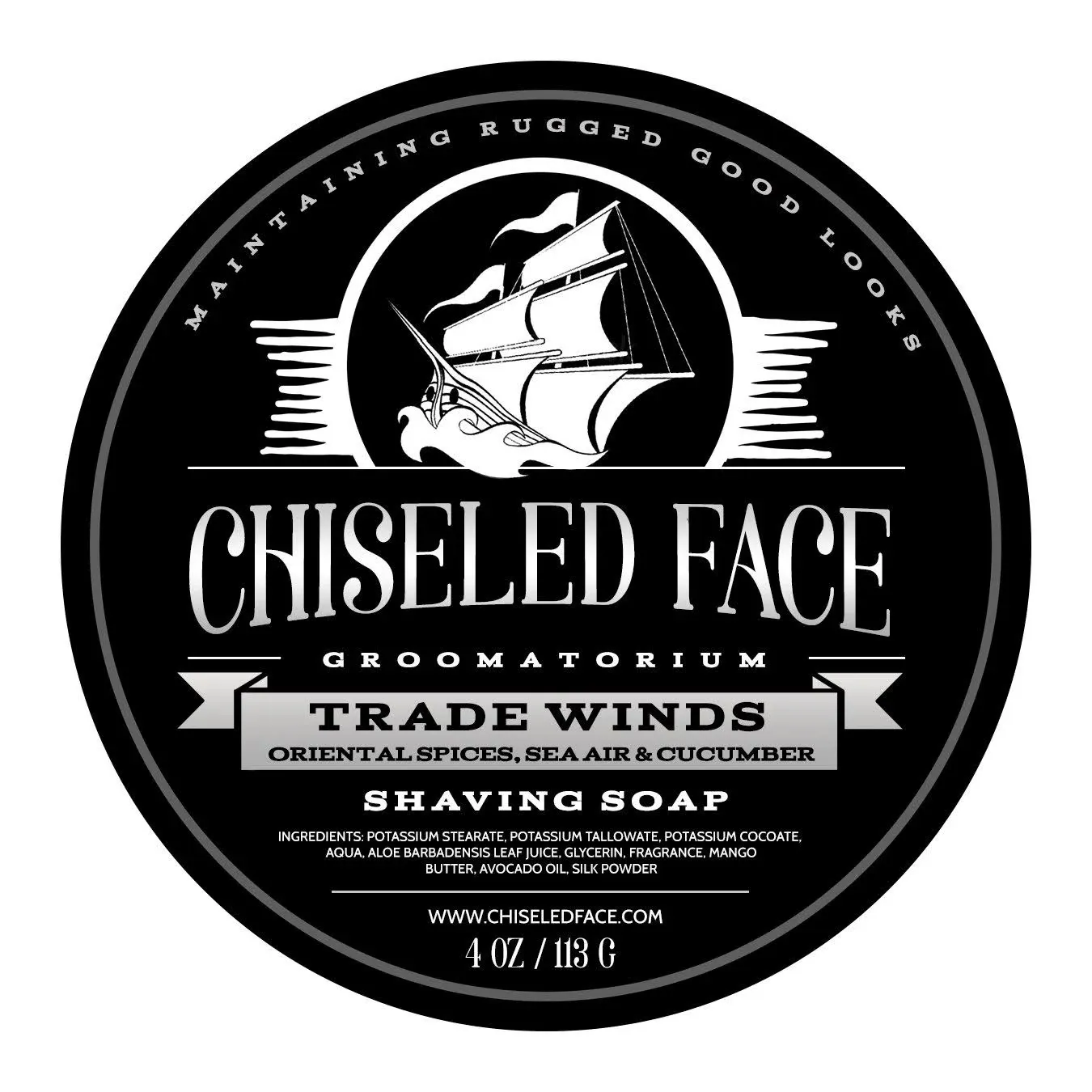 Trade Winds - Handmade Luxury Shaving Soap from Chiseled Face Groomatorium