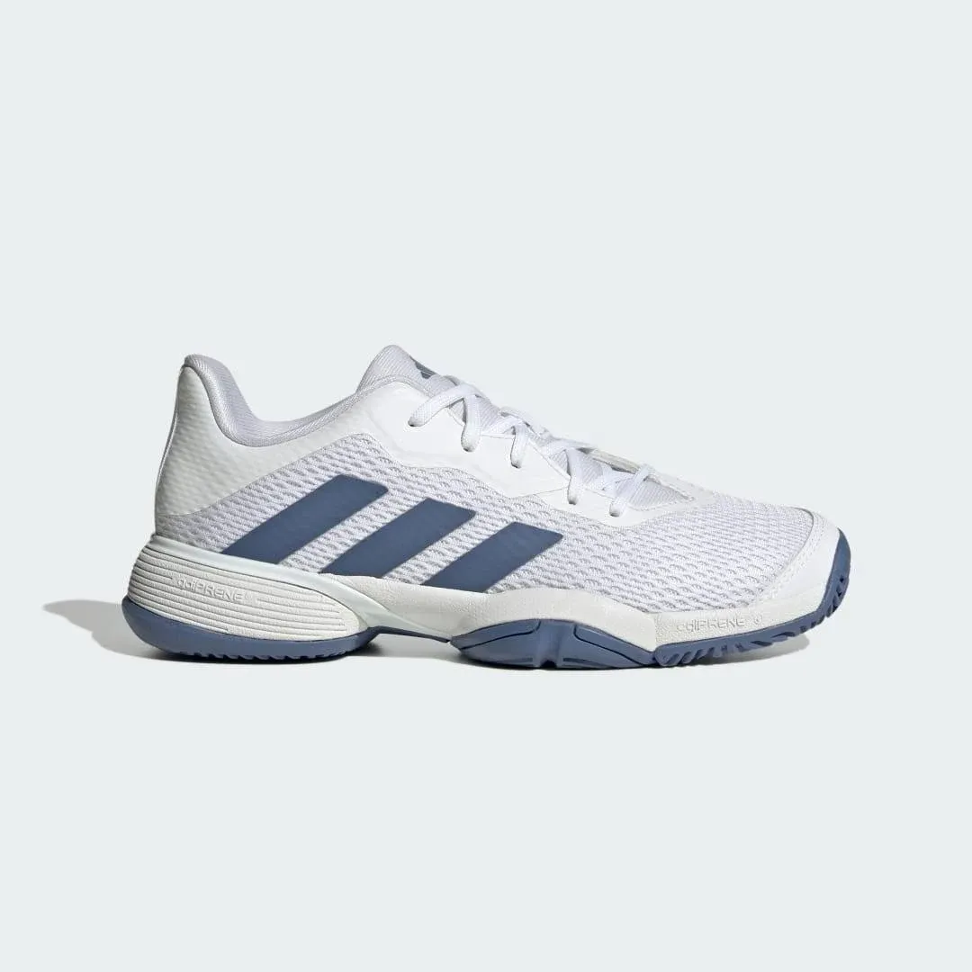 Adidas Kid's Barricade Tennis Shoes, White/Crew Blue, Size 2