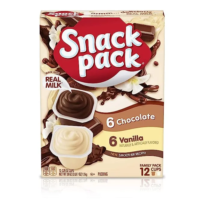 Snack Pack Chocolate Vanilla Pudding