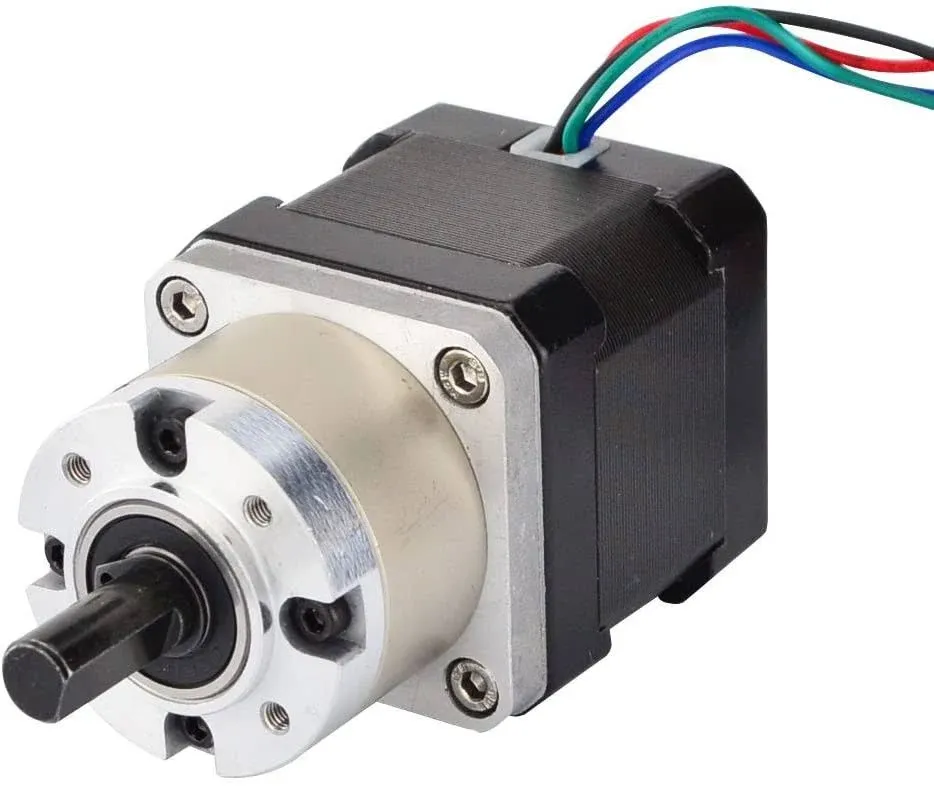 STEPPERONLINE 5:1 PLANETARY Gearbox NEMA 17 Stepper Motor 1.68A for DIY CNC Robot ...