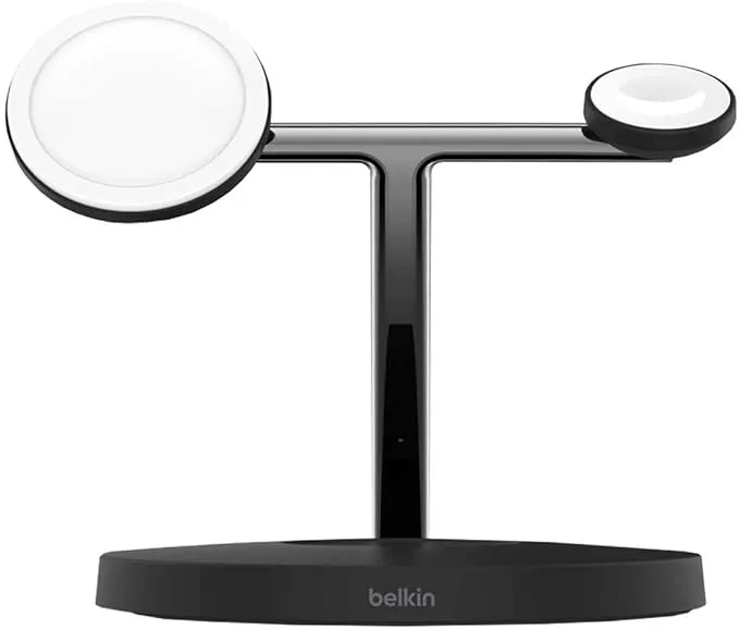 Belkin BoostCharge Pro 3-in-1 Qi2 Wireless Charging Stand (Black)