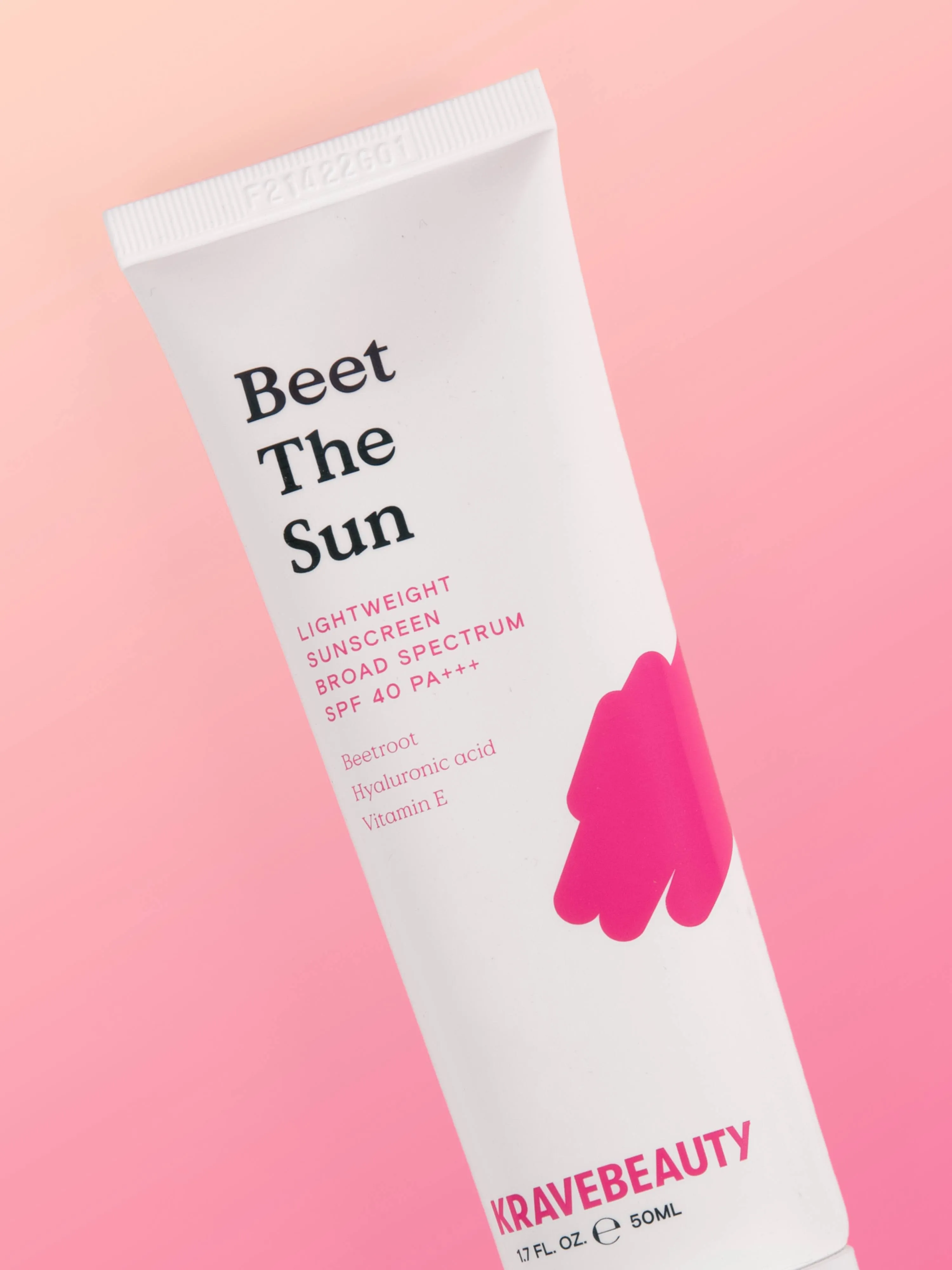 KraveBeauty Beet The Sun Lightweight Sunscreen Broad Spectrum SPF 40 PA+++ (50 ml ...