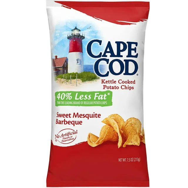 Cape Cod Kettle Cooked Potato Chips Sweet Mesquite Barbeque