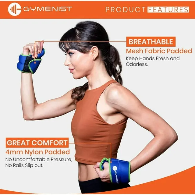 Gymenist Wrist Weights with Hole for Thumb