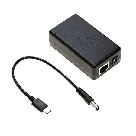 UCTRONICS USB-C PoE Splitter Gigabit, PoE to USB-C 5V/4A Power Supply for Raspberry Pi 4 and more, 802.3at Power Over Ethernet to USB Type-C Adapter,