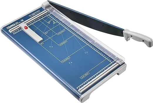 Dahle 534 Professional Guillotine Trimmer, 18" Cut Length, 15 Sheet Capacity, Self-Sharpening, Manual Clamp, German Engineered Cutter