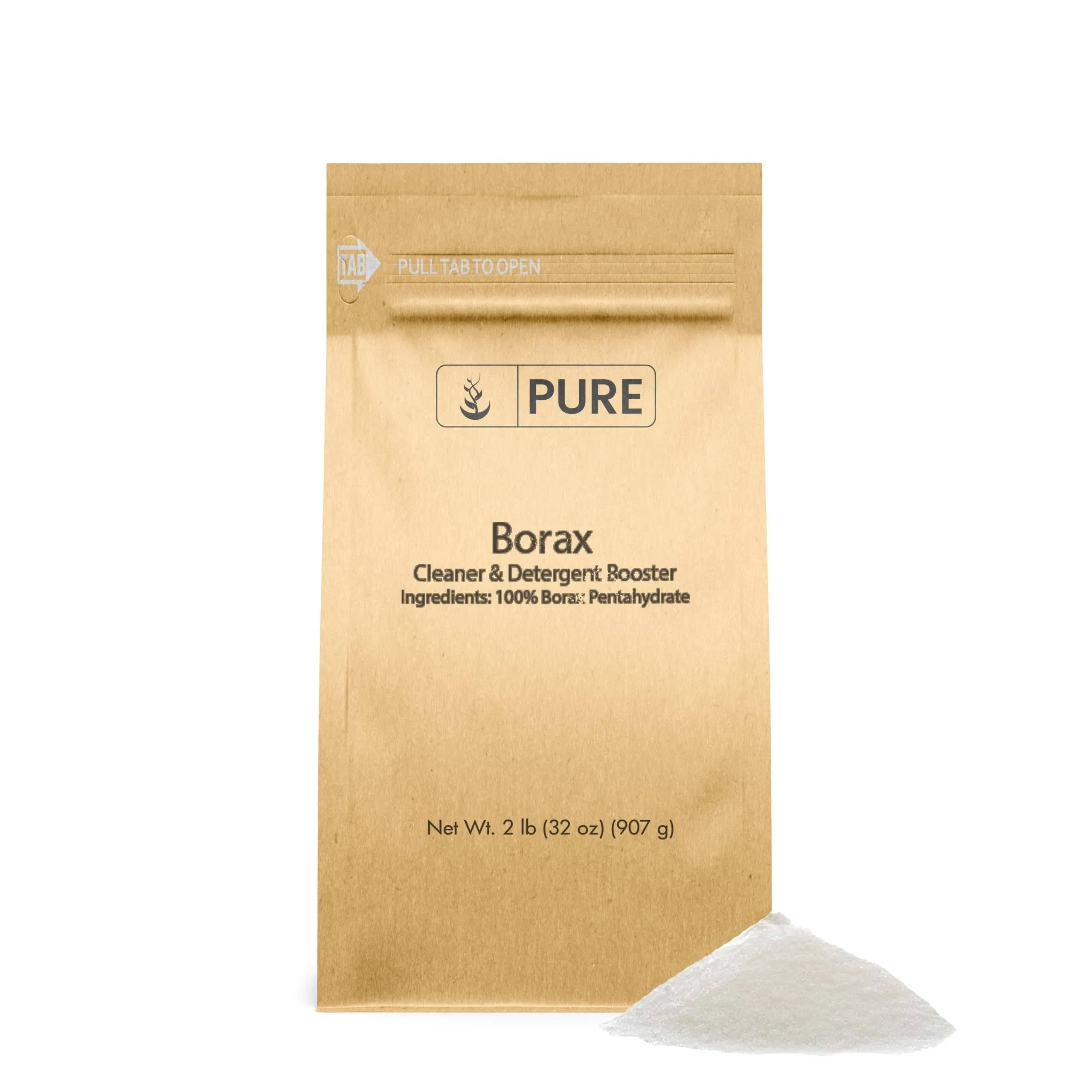 Pure Original Ingredients Borax (1 lb), Multipurpose Cleaning Natural Agent, Ideal Slime Ingredient