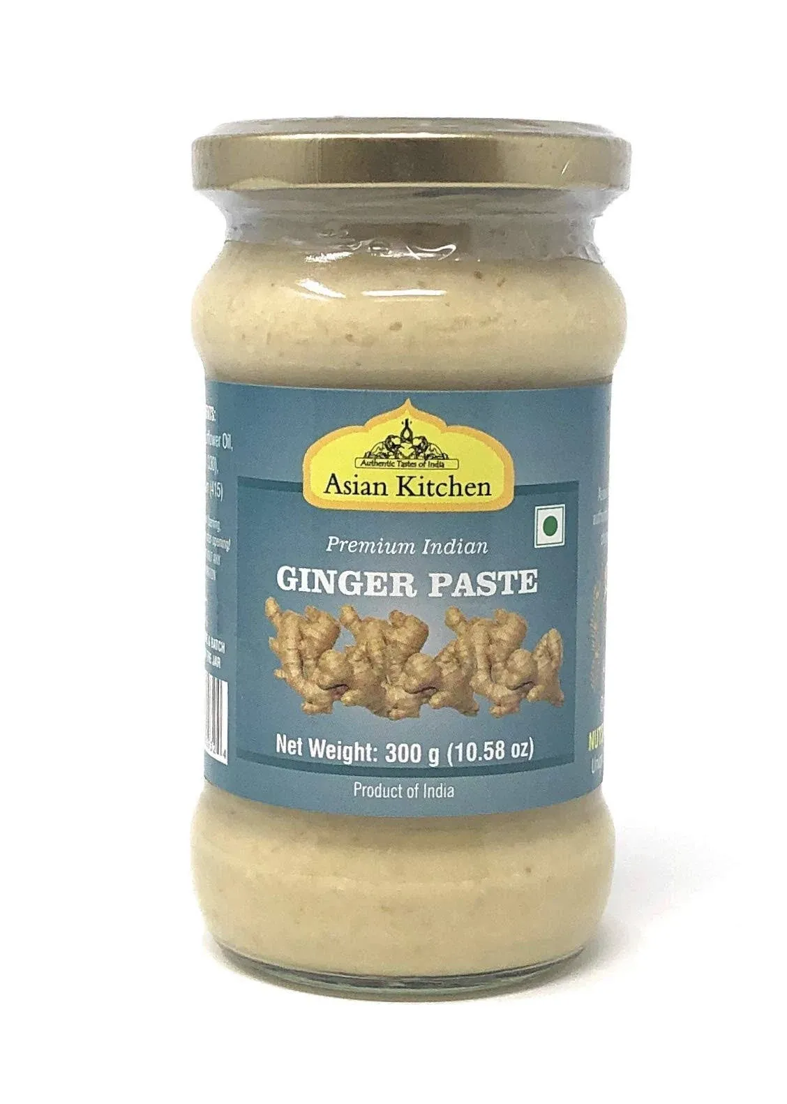 Asian Kitchen Ginger Cooking Paste 26.5oz (750g) Glass Jar ~ Vegan | Gluten Free | NON-GMO | No Colors | Indian Origin