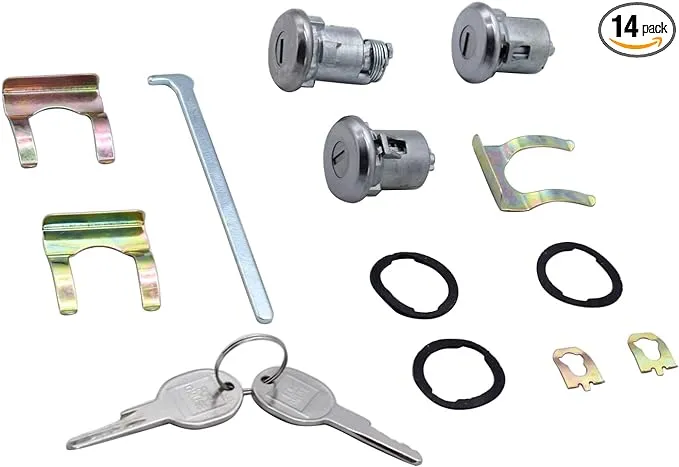 Door Lock Set  Cutlass Lock Set Door Trunk Lock Set  Door Trunk Key Door Trunk Key Kit Iron Fits For Fits