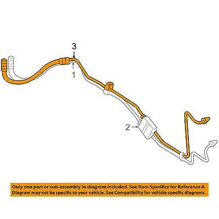 Dodge Chrysler OEM 07-11 Nitro Transmission Oil Cooler-Cooler Line 68003975AA