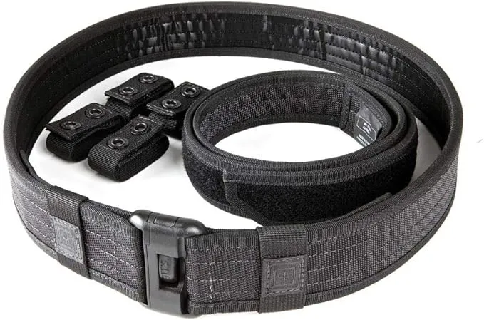 5.11 Tactical Men's 1.63-inch Sierra Bravo Plus Work Duty Belt, MOLLE TacTec Compatible, Black, Style 59505