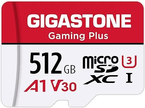 [Gigastone] 1TB Micro SD Card, Gaming Plus, up to 150MB/s, MicroSDXC Memory Card for Nintendo-Switch, Steam Deck, 4K Video Recording, UHS-I A1 U3 V30 C10, with Adapter