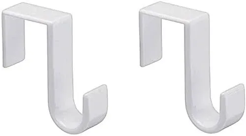 1st Choice Pack of 2 Over-The-Door Hook, White, W