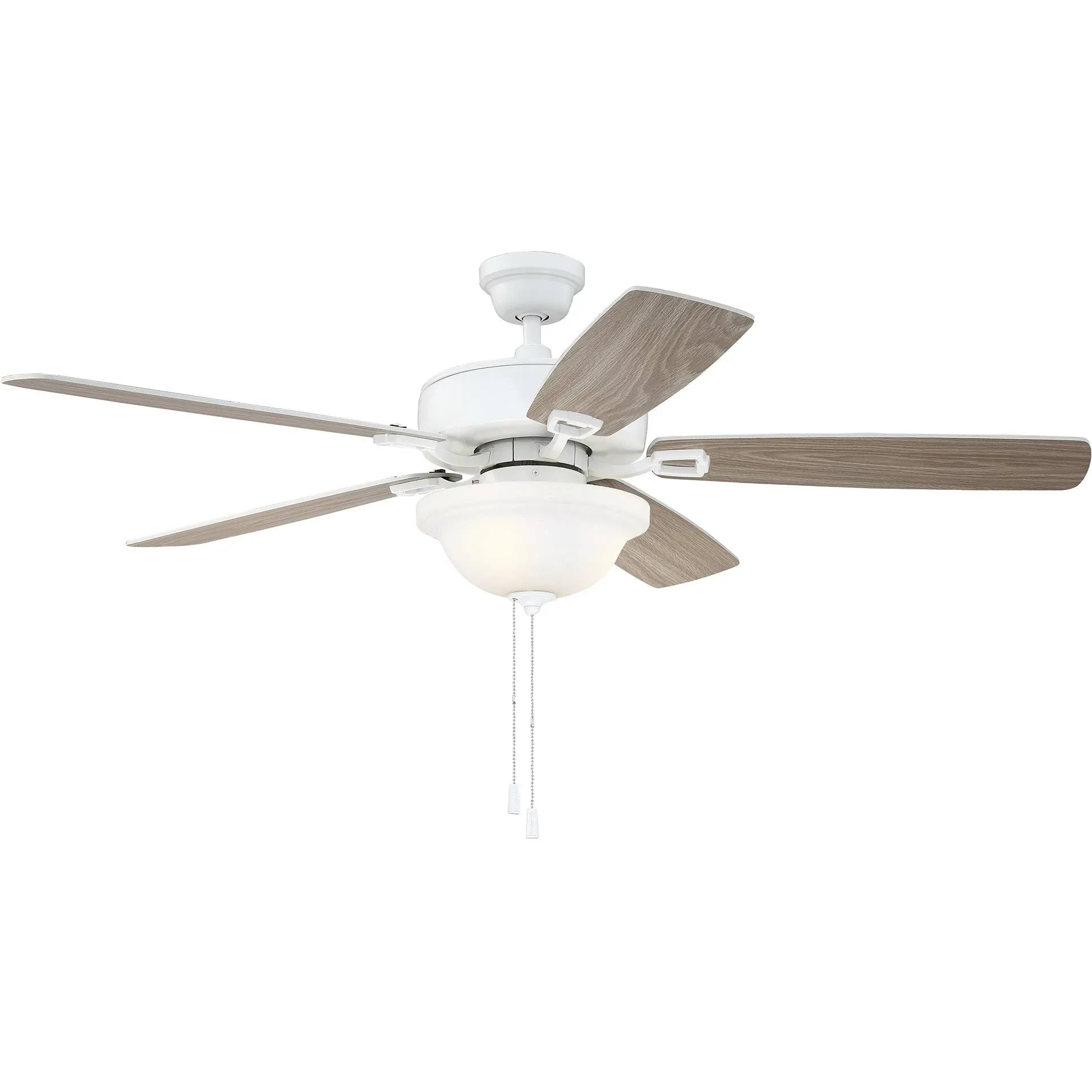 NIB!! CRAFTMADE 52&#034; Twist N Click Ceiling Fan TCE52W5C1 - White