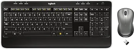 Logitech MK520 Wireless Keyboard and Mouse Combo — Keyboard and Mouse, Long Battery Life, Secure 2.4GHz Connectivity