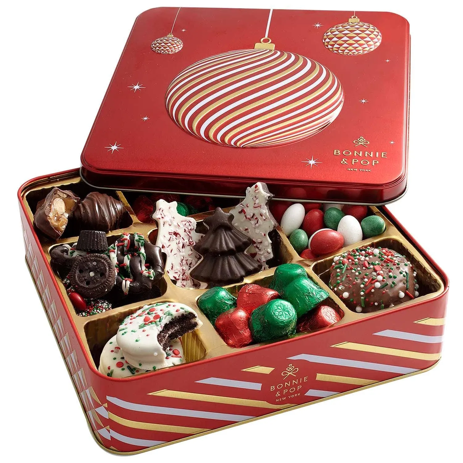 Christmas Gift Basket- Holiday Treats Stocking Stuffer- Gourmet Chocolate Candy