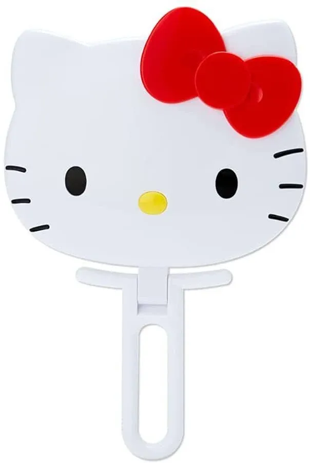 Hello Kitty Handheld Mirror - Cosmetic Makeup Mirror - Portable - *WHITE*