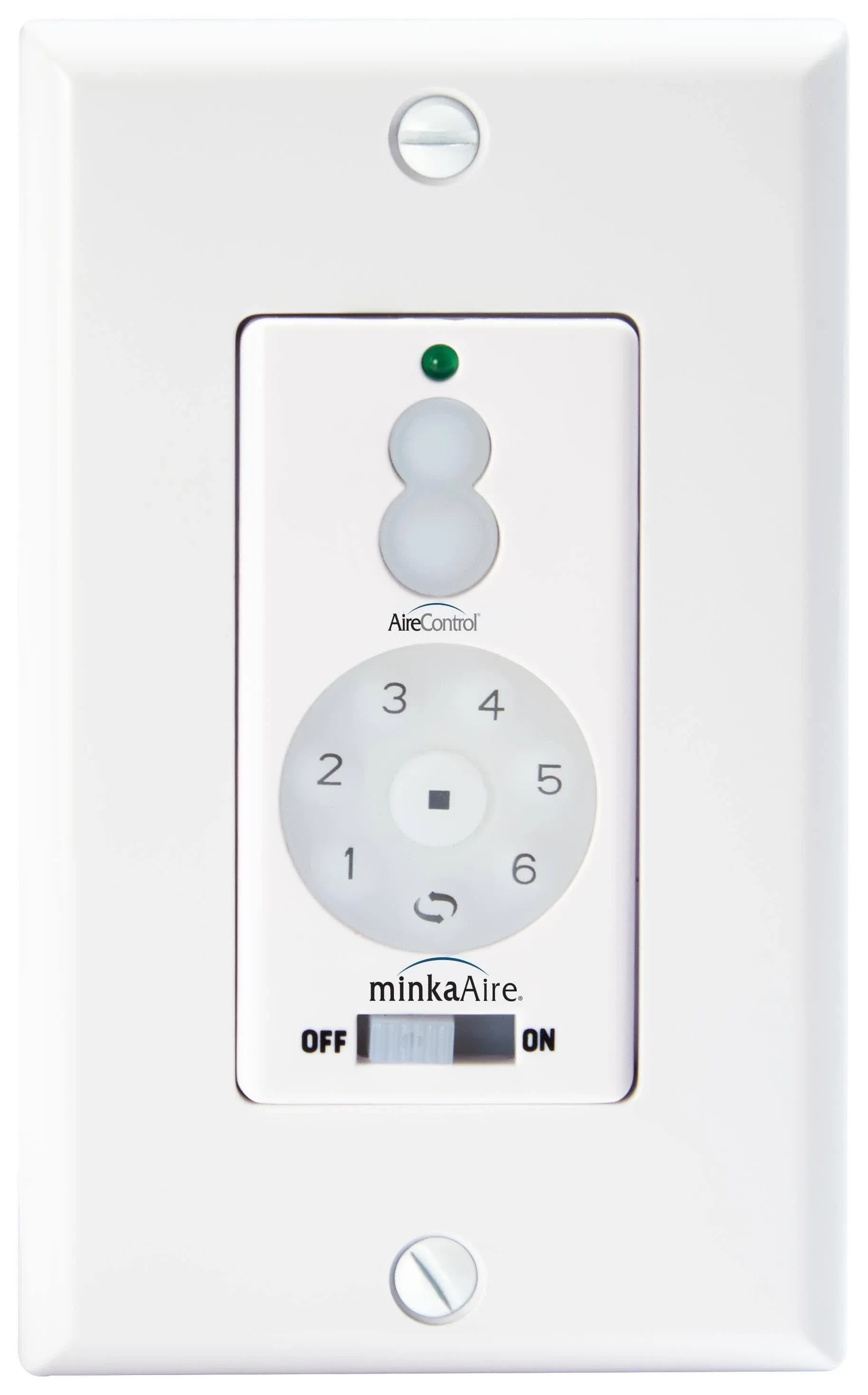 MinkaAire WC1000 Wall Control for Six Speed DC Ceiling Fan - White