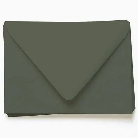 Seedling Green Envelopes - A7 Gmund Colors Matt 5 1/4 x 7 1/4 Euro Flap 68t, 25 Pack