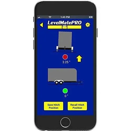 LogicBlue Technology LevelMatePRO Wireless Vehicle RV Leveling System - Patented Quick and Easy Smartphone Leveling Tool – Travel Trailer Accessories for RV Camping