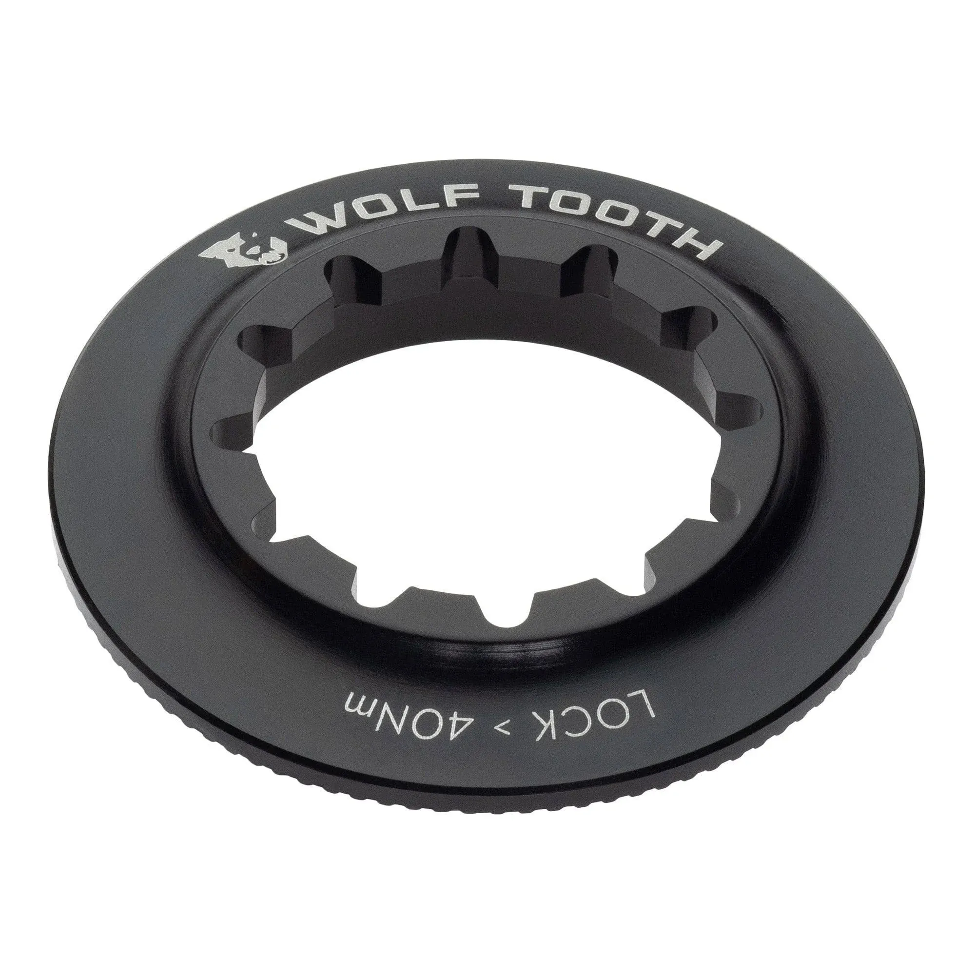 Wolf Tooth Centerlock Rotor Lockring Internal Splined : BLACK