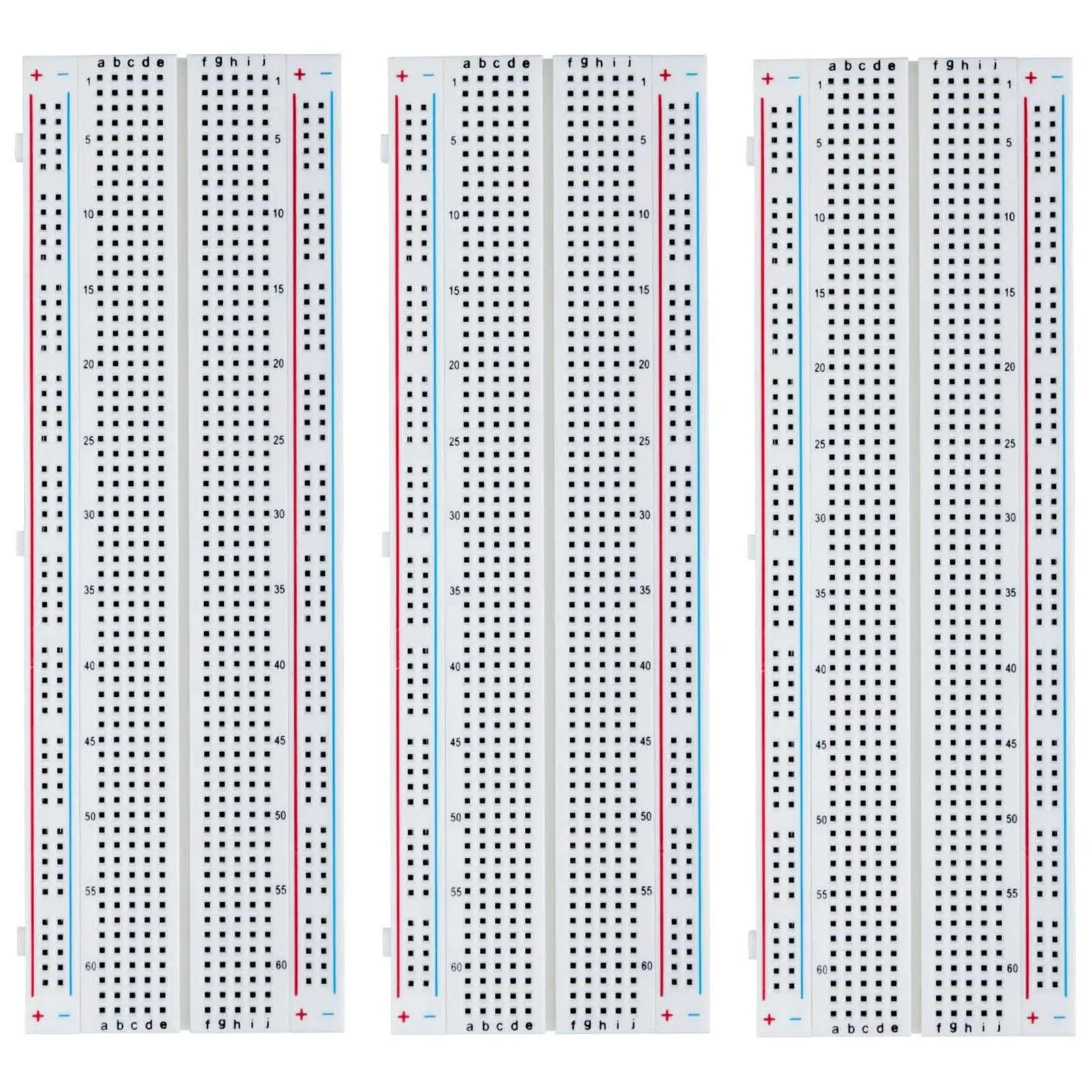 ELEGOO 3pcs Breadboard 830 Point Solderless Prototype PCB Board Kit for Arduino Proto Shield Distribution Connecting Blocks