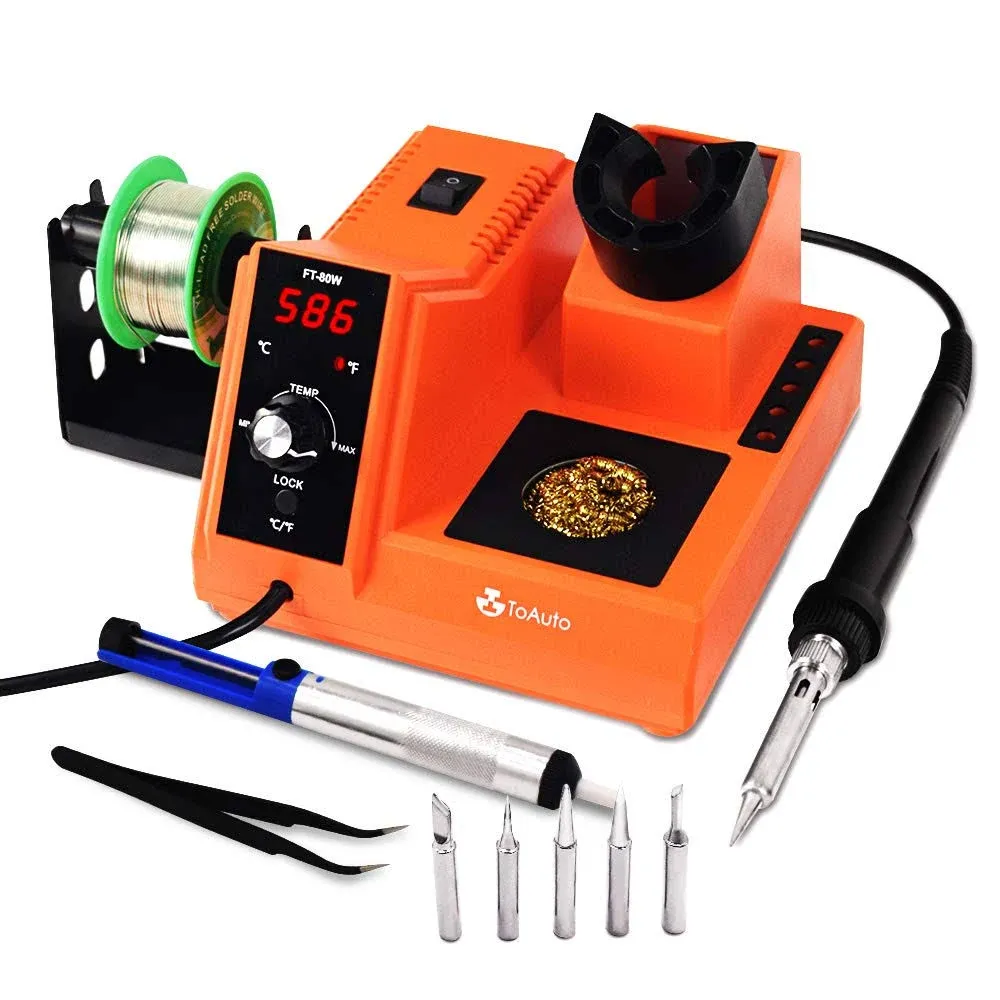 &#034;Master Soldering Station Kit: Unleash Your Soldering Skills with the Mighty 80W