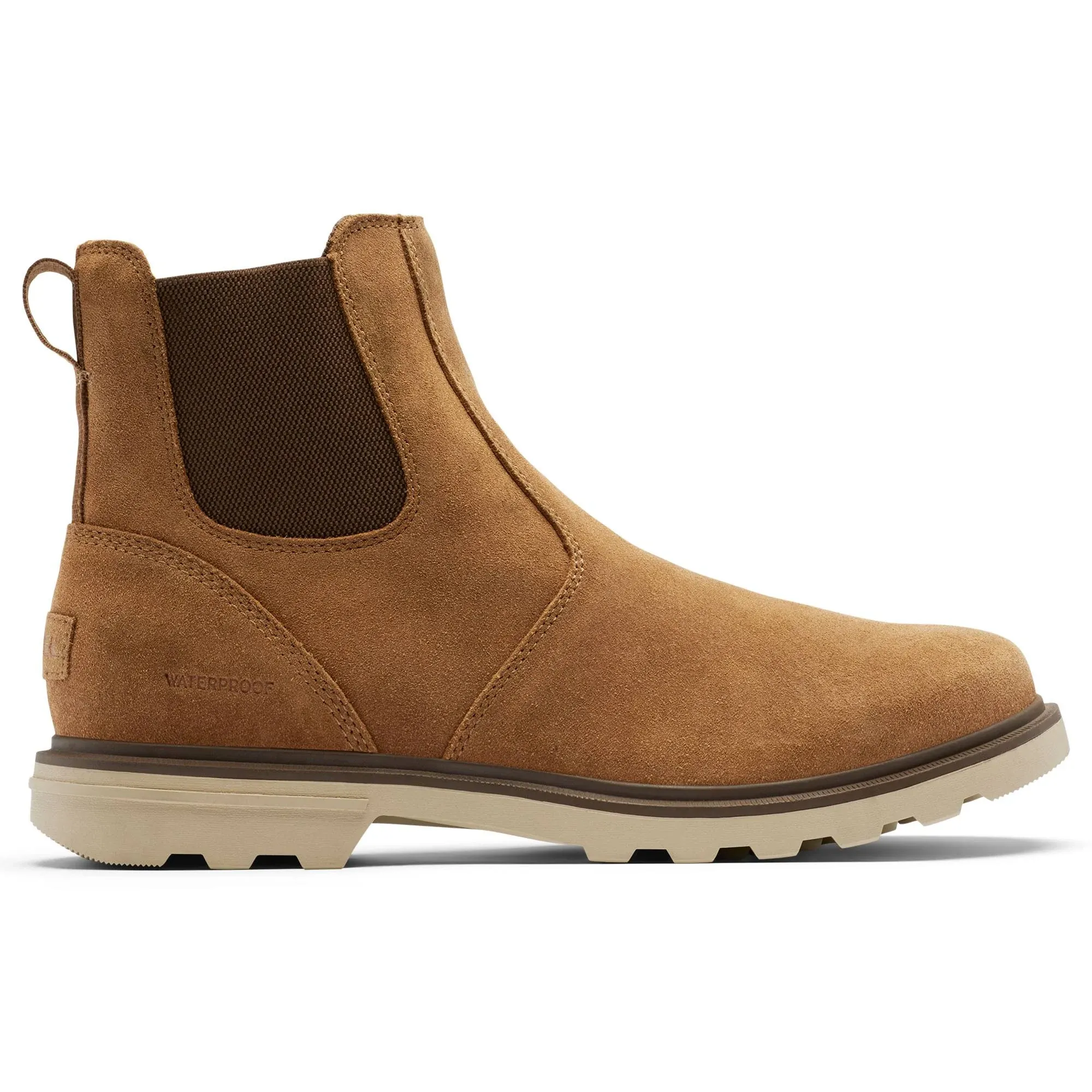 Sorel Men's Carson Chelsea WP Boot - 12 - Camel Brown / Oatmeal