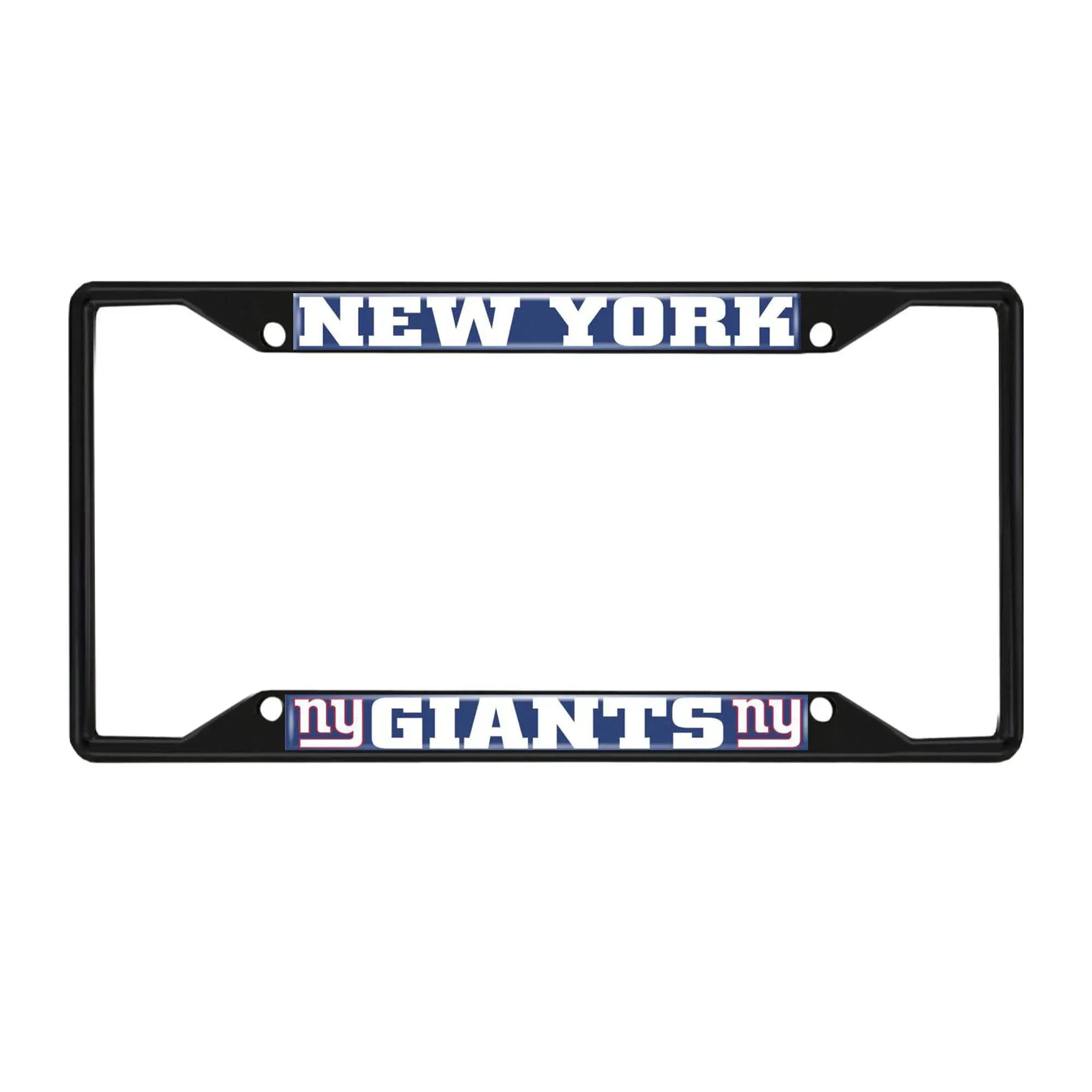 Fanmats NFL New York Giants Black Metal License Plate Frame