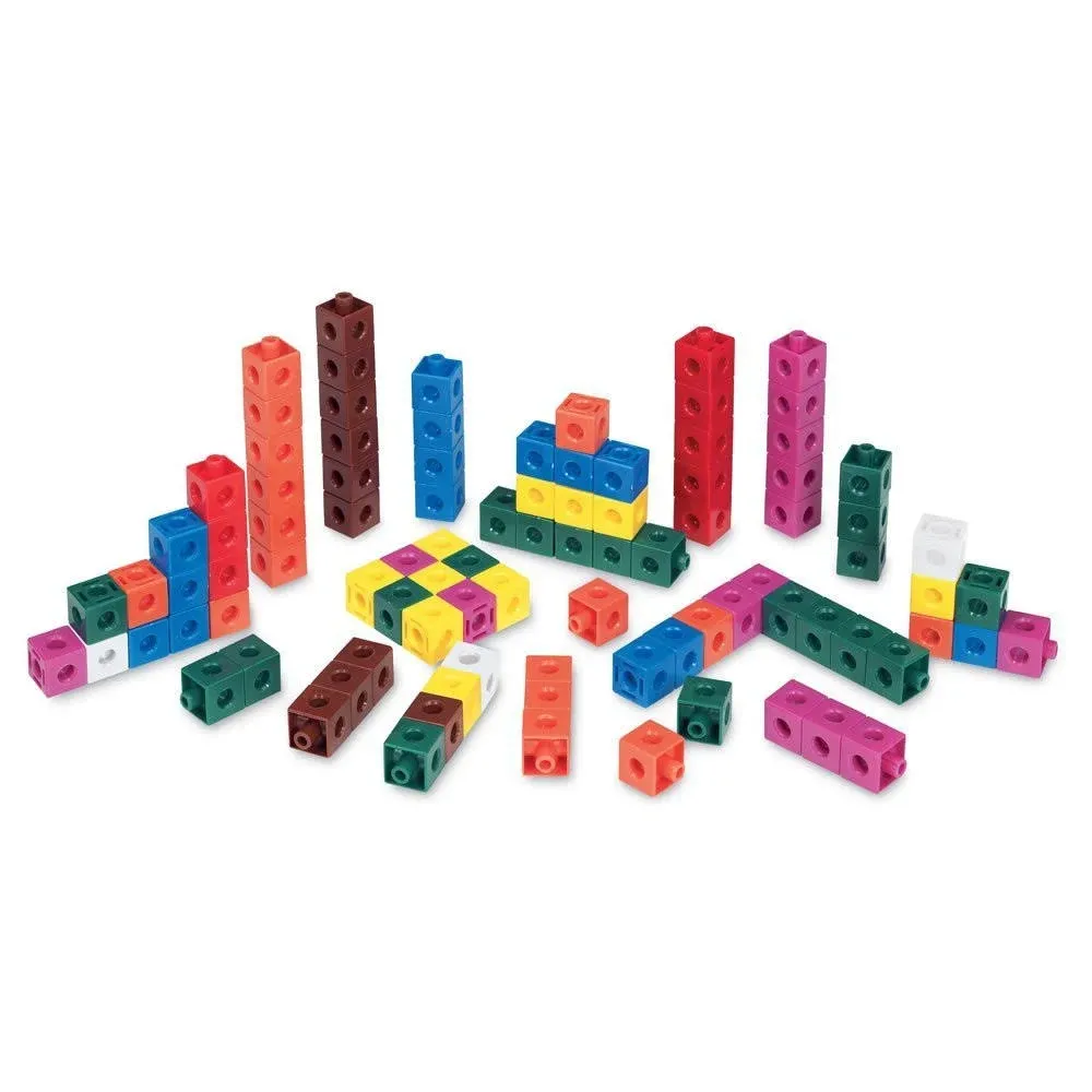 hand2mind Snap Cubes, Math Linking Cubes, Plastic Cubes, Snap Blocks, Color Sorting, Connecting Cubes, Math Manipulatives, Counting Cubes for Kids Math, Math Cubes, Math Counters (Set of 500)