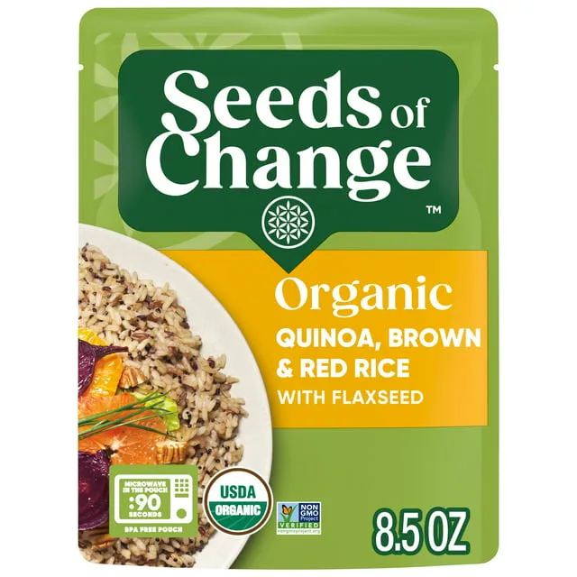 Seeds Of Change Organic Quinoa Brown Red Rice With Flaxseed - 8.5 oz bag