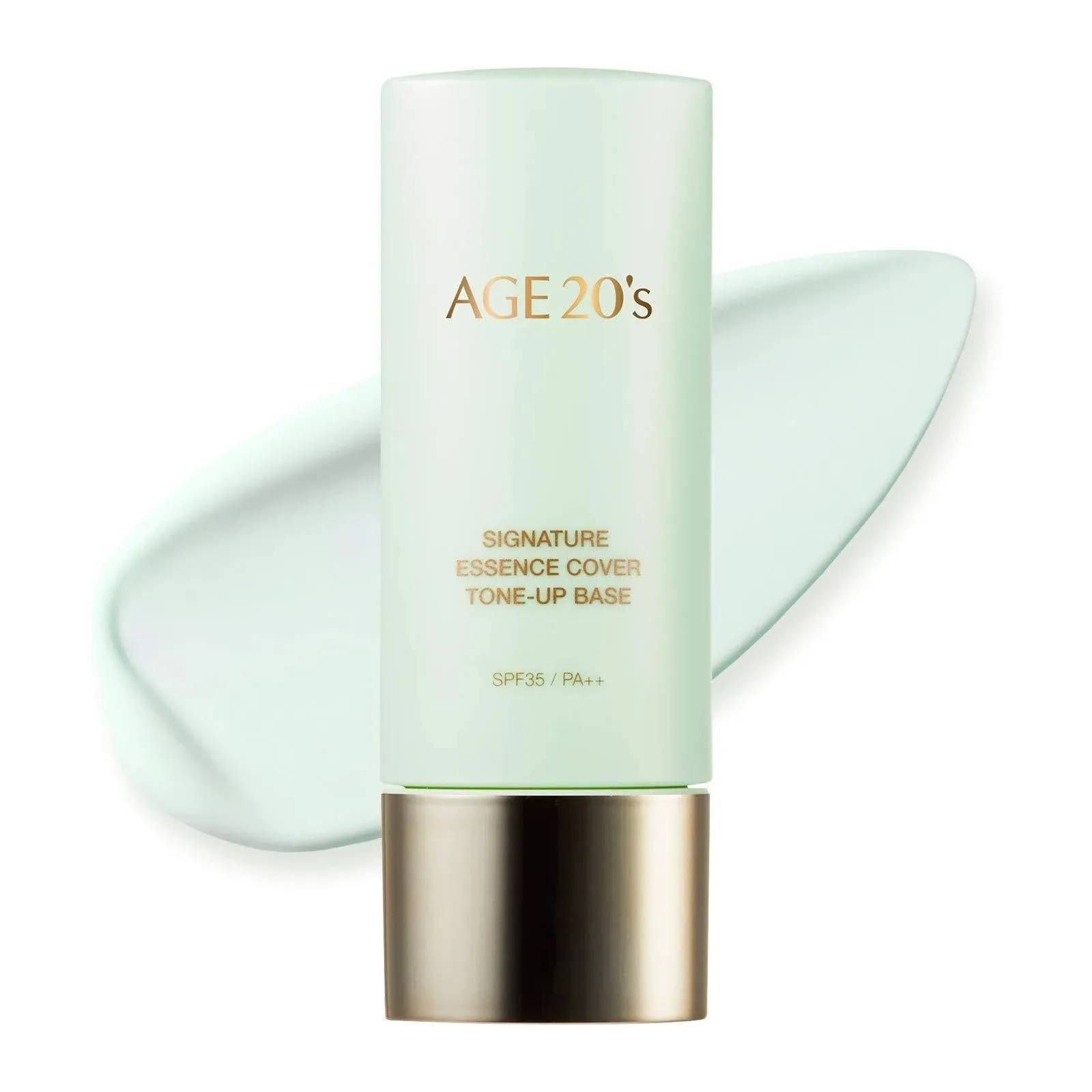 AGE 20's Green Tone Up Base SPF15, Hydrating Essence, Glow Skin Tint, Tone Correcting BB & CC Cream Korean Makeup Primer (1.35 fl. oz)