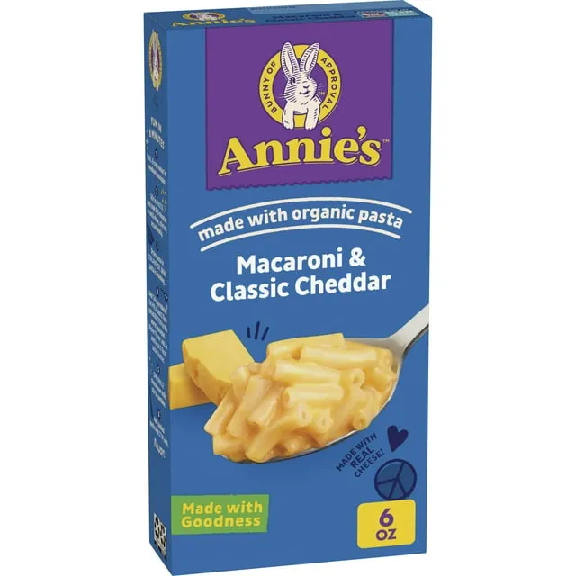 Annie's Classic Cheddar Macaroni & Cheese, 6 oz