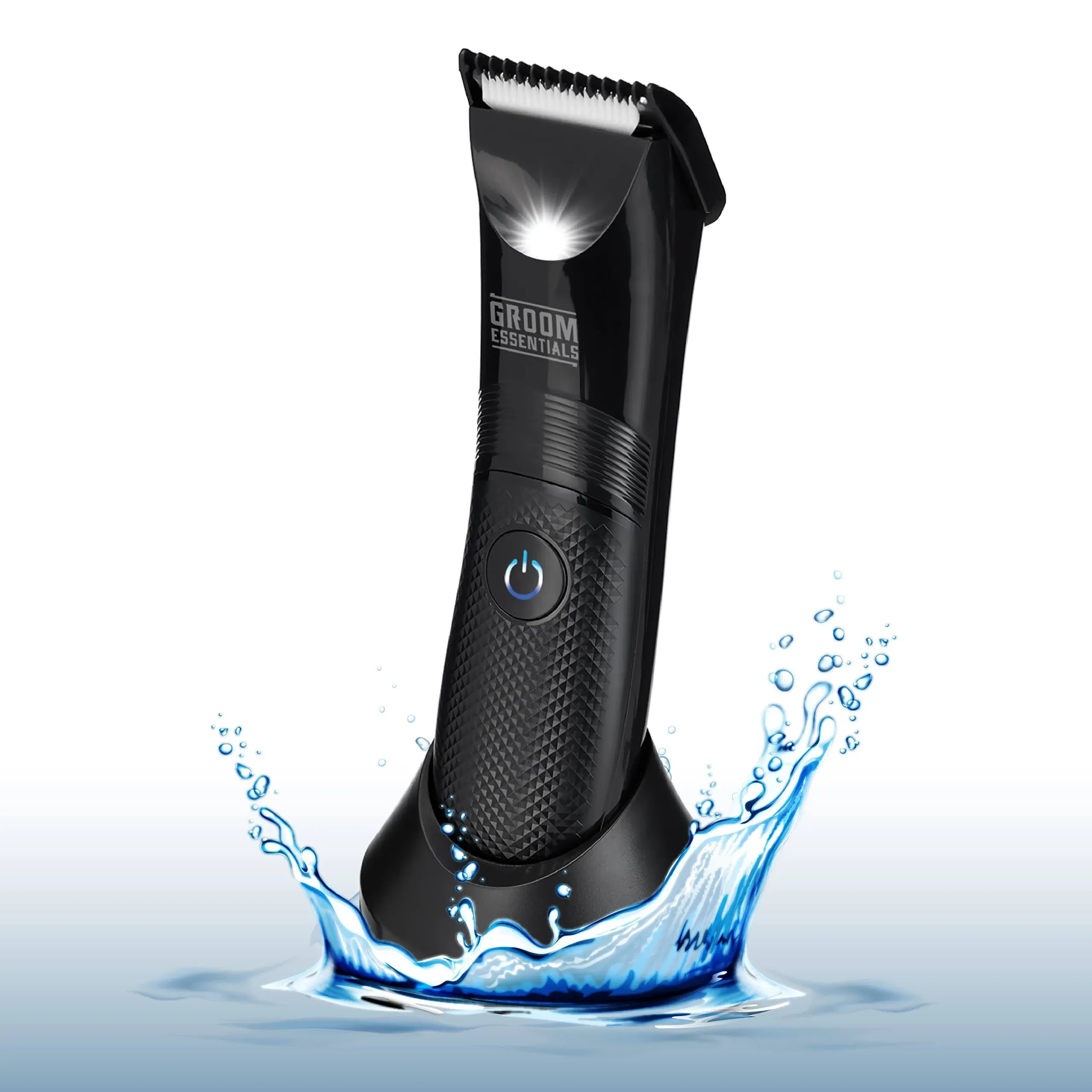 Groom Essentials Mens Cordless Ceramic Blade Hair Trimmer