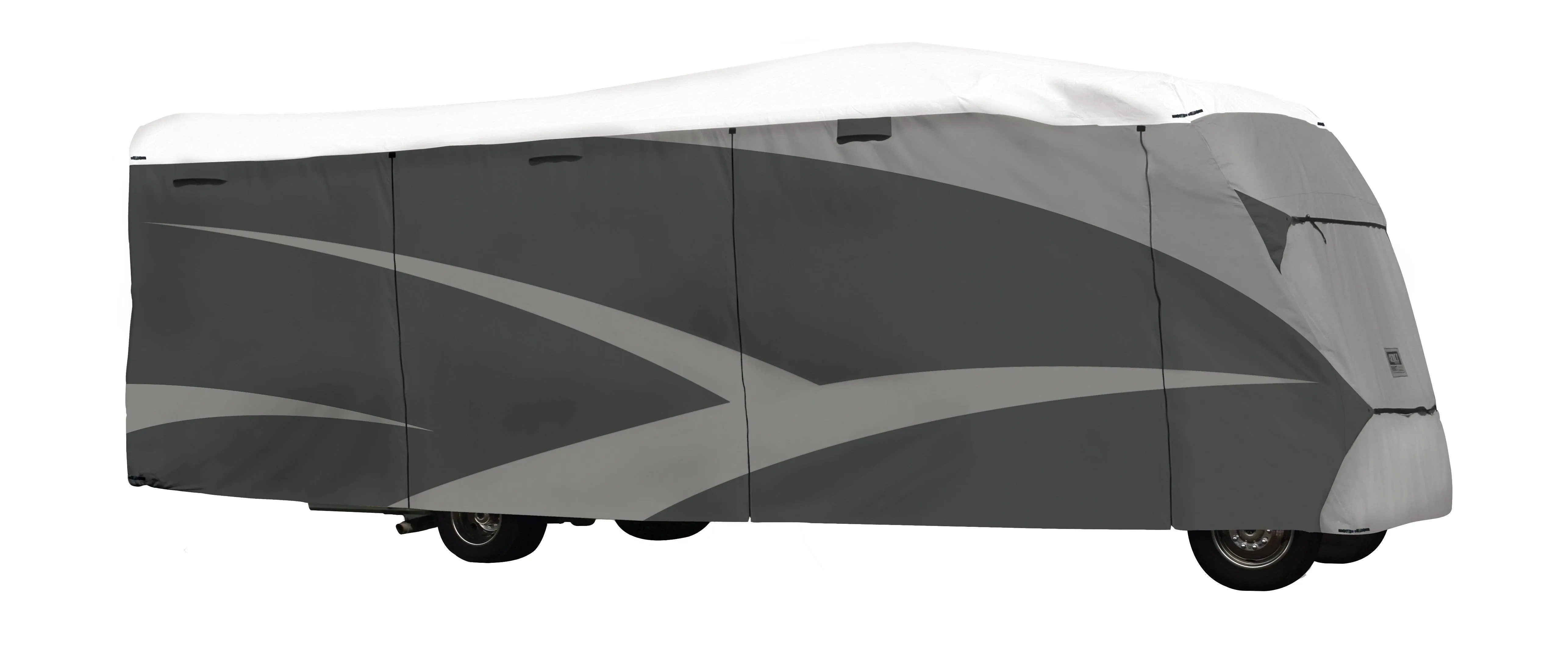 ADCO 36813 Designer Series Olefin HD Class C Motorhome Cover 23' 1" - 26', Gray/White