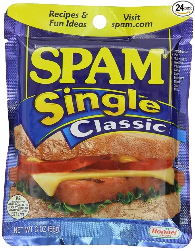 Spam Single Classic, 2.5 Ounce Pouch (Pack of 24)