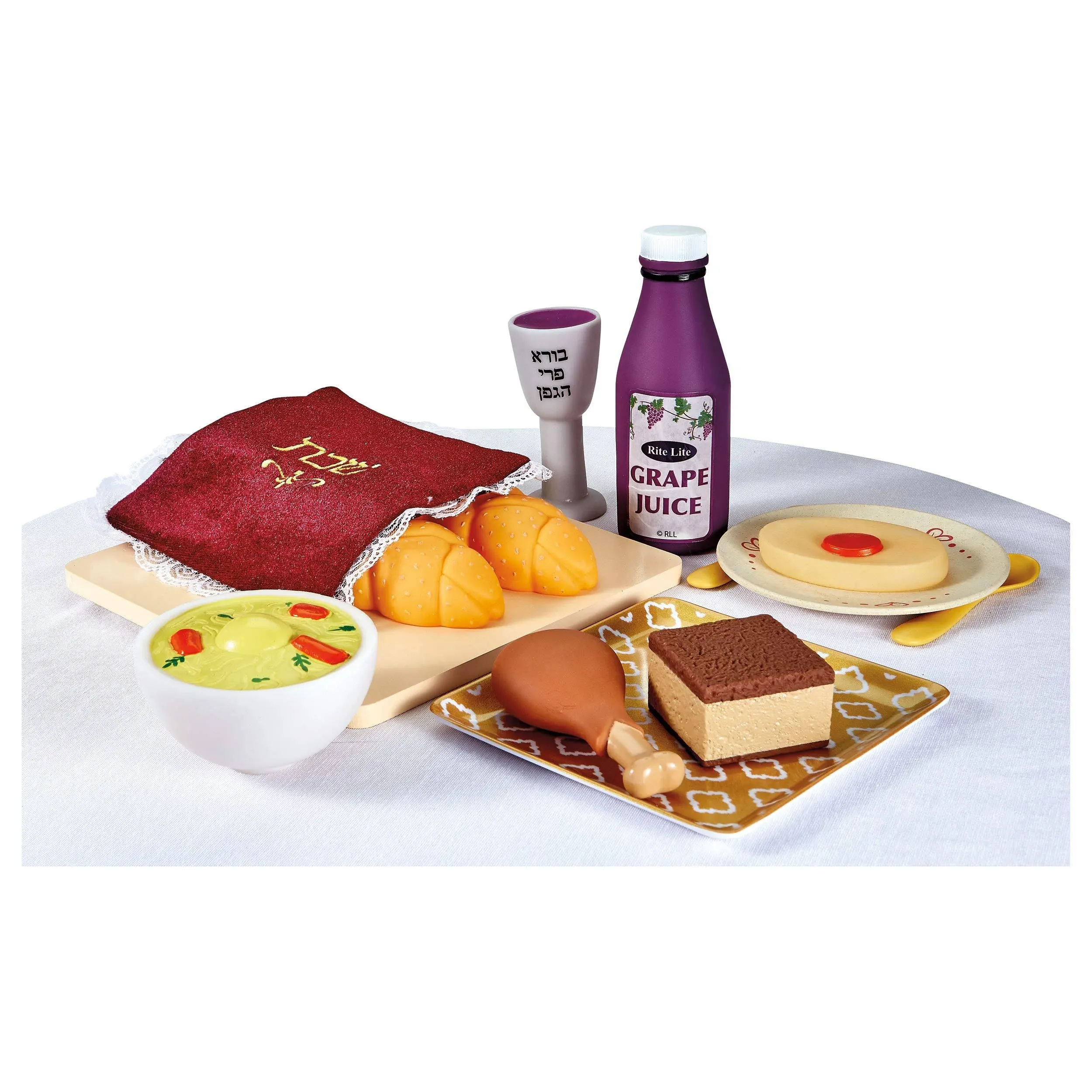 Rite Lite My First Shabbat Food Set - Shabbat Gift Set for Kids, Jewish Kids Gift, Judaica Pretend Play, Fun & Educational Shabbat Bulk Gift Set!