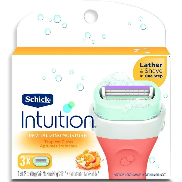 Schick Intuition Revitalizing Moisture Razor Blade Refills for Women with ...