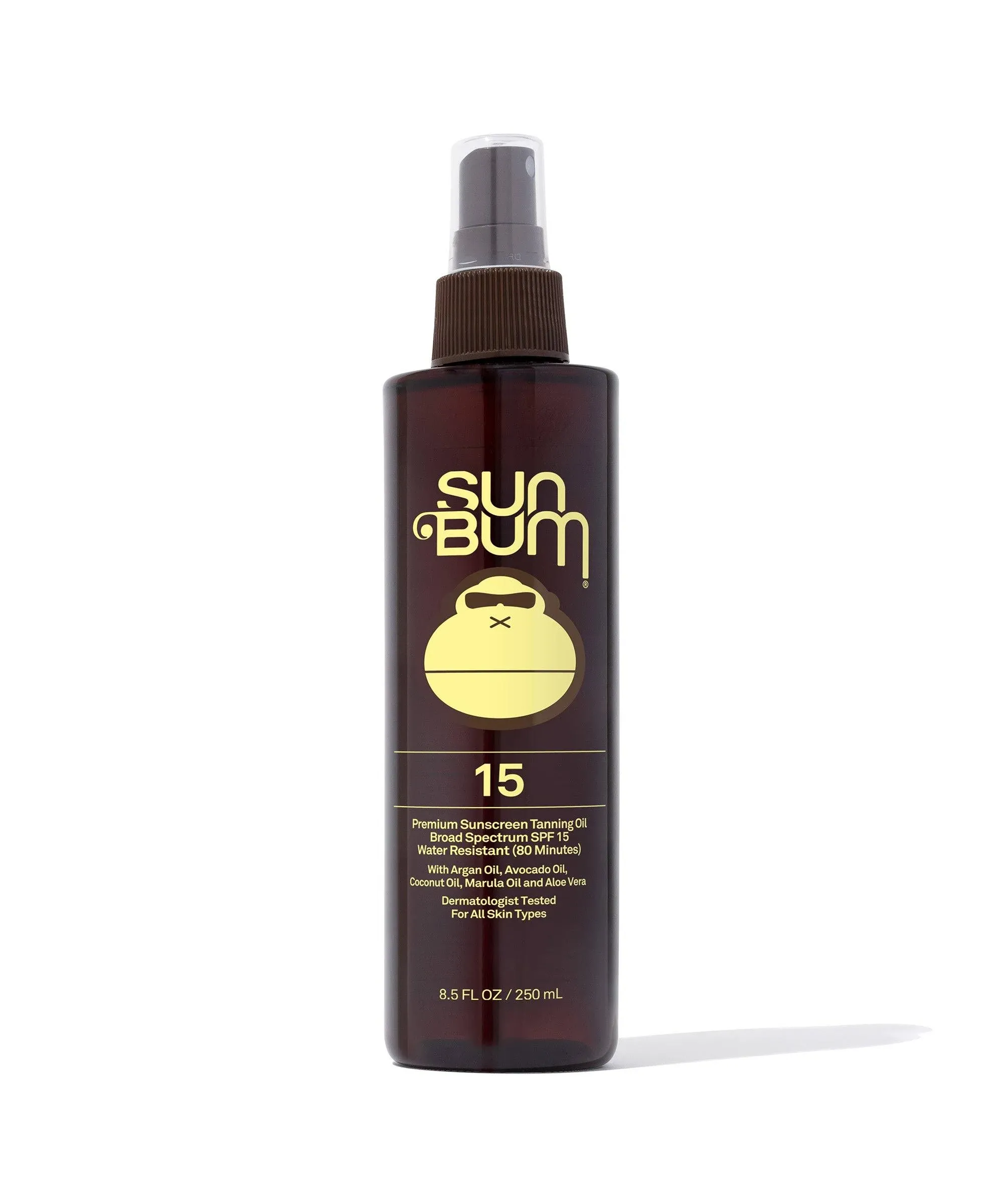 SUN BUM SUNSCREEN TANNING OIL BROAD SPECTRUM SPF 15 8.5 FL OZ BOTTLE 09/23 NEW