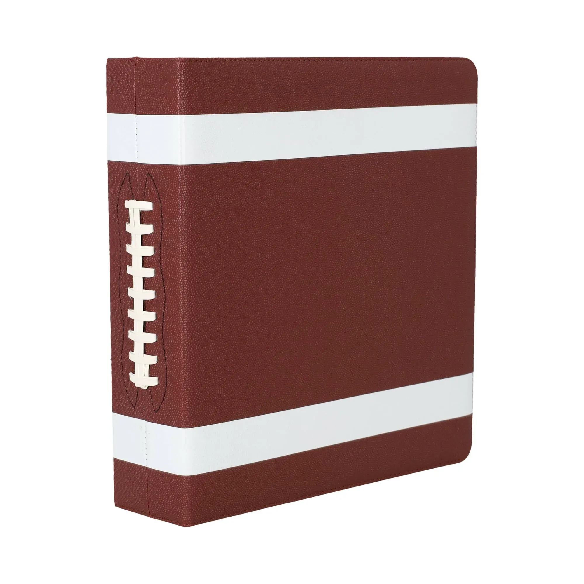 3&#034; 3-Ring Football Binder - Football Album - Brown &#034;Pigskin&#034; Design, BCW Brand