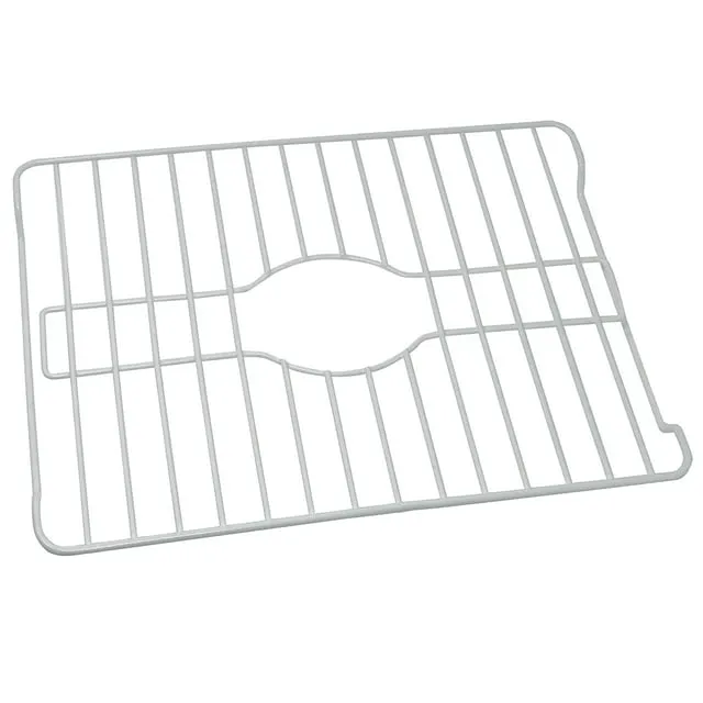 Kitchen Dish Sink Protector Mat White Vinyl Coated Steel 16.125&#034; x 12.5&#034; x 1&#034;