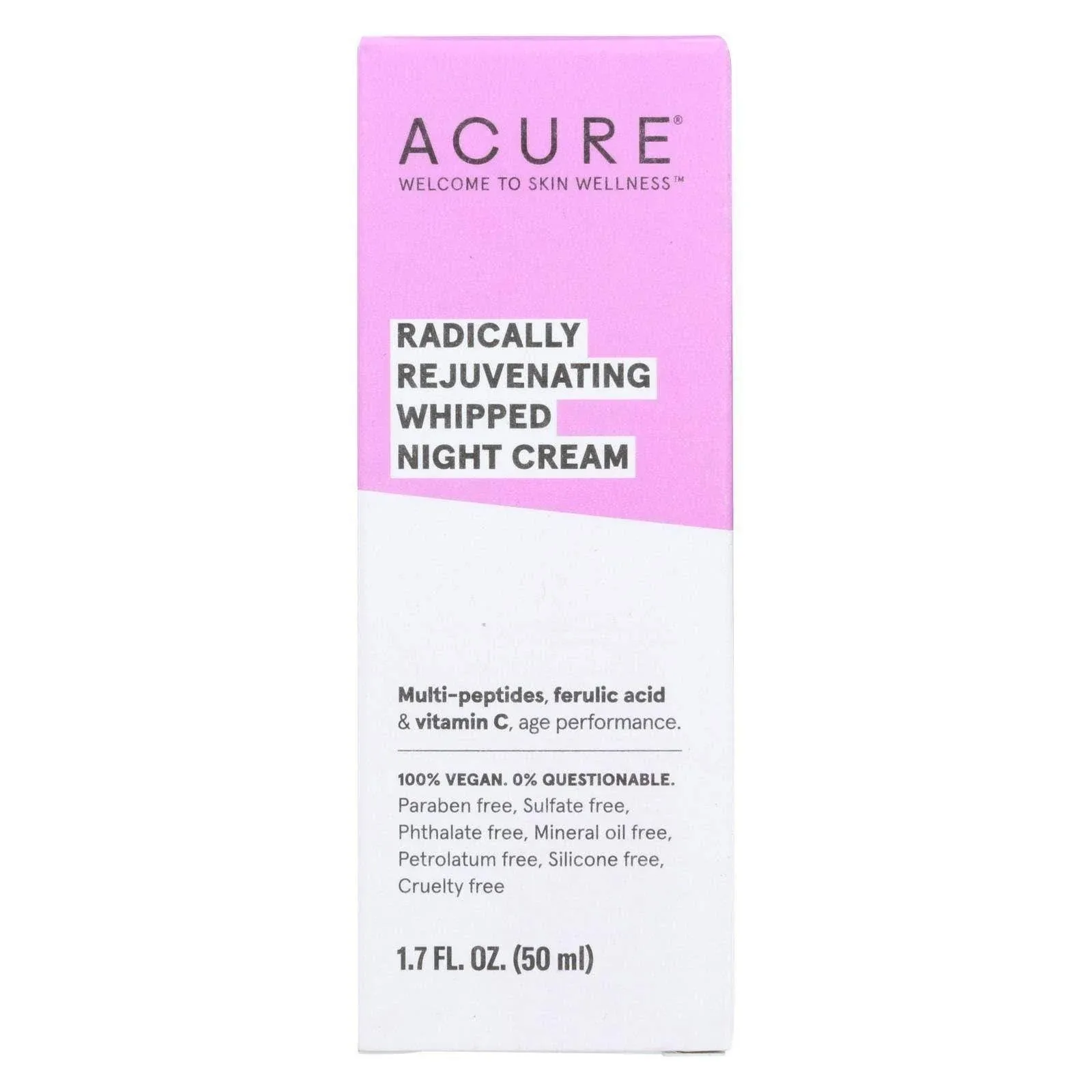 Acure - Whipped Night Cream - Radically Rejuvenating - 1.7 fl oz