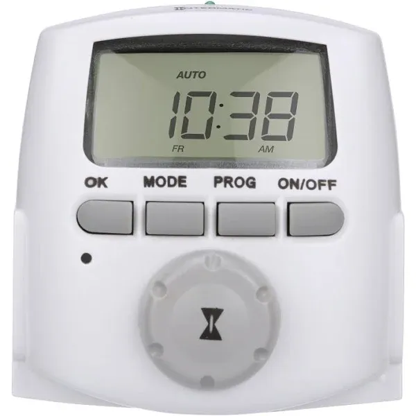 Intermatic Dt620 Heavy Duty Indoor Digital Plug-In Timer, White