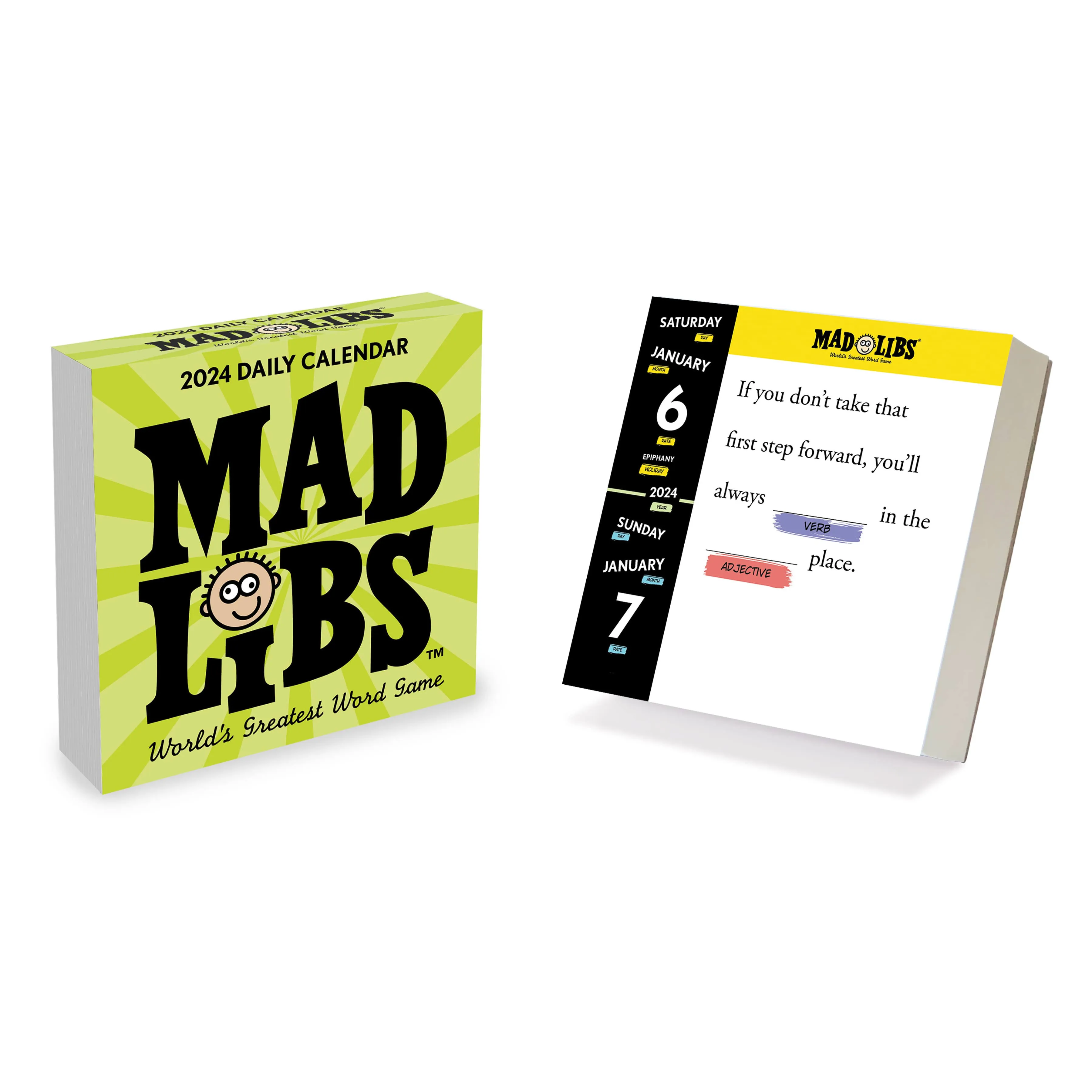 TF Publishing 2024 Daily Desktop Calendar ,Mad Libs