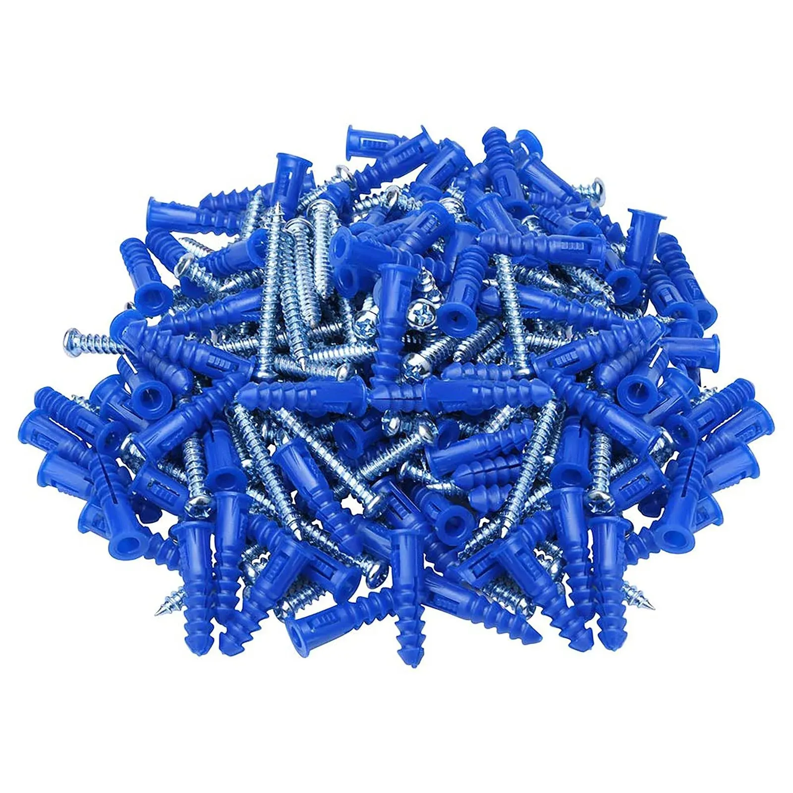 HangDone Ribbed Wall Anchors 100-Pack Bl0043